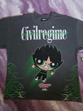 Civil Regime x Powerpuff Girls Rowdy Green Graphic Tee – XL